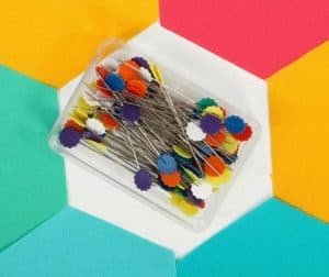 Collins Flat Flower Assorted Colors Pins