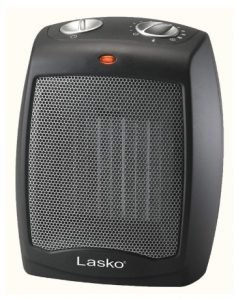 Lasko Ceramic Adjustable Thermostat Tabletop or Under-Desk Heater
