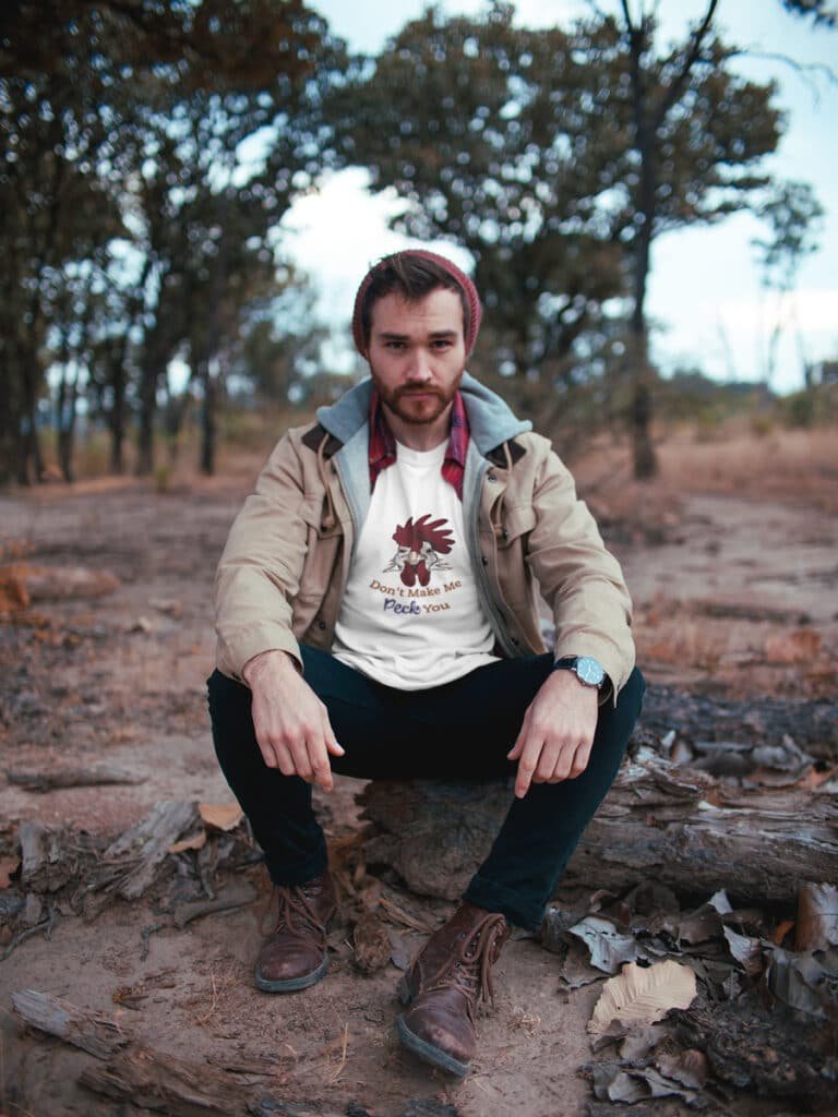 man-crouching-wearing-a-tshirt-mockup-outdoors-a19031